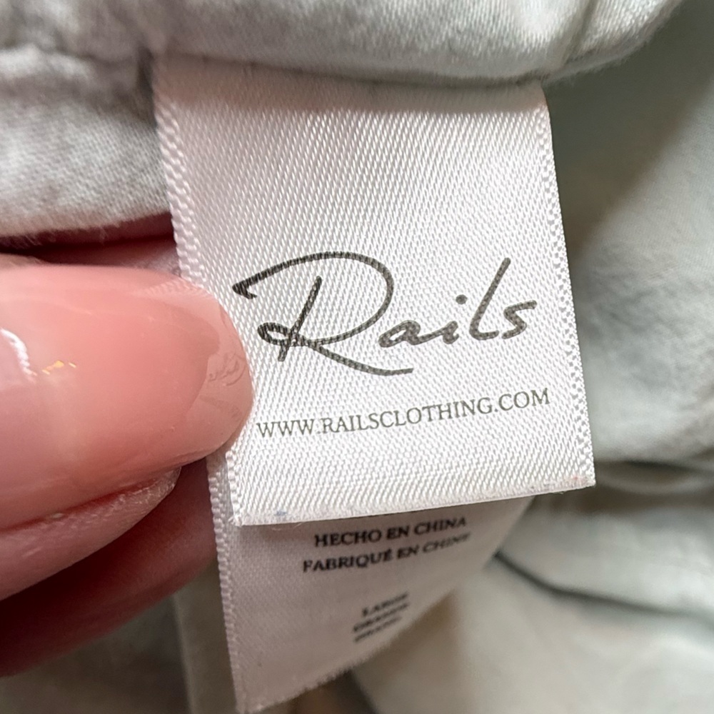 Rails Amellia Sag Harbour Tiered Striped Short Sleeve Midi Dress Large - Picture 5 of 8